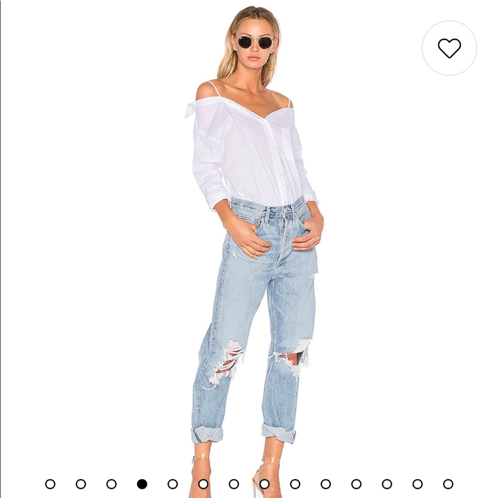 Agolde 90's Mid Rise Loose Fit in Fall Out